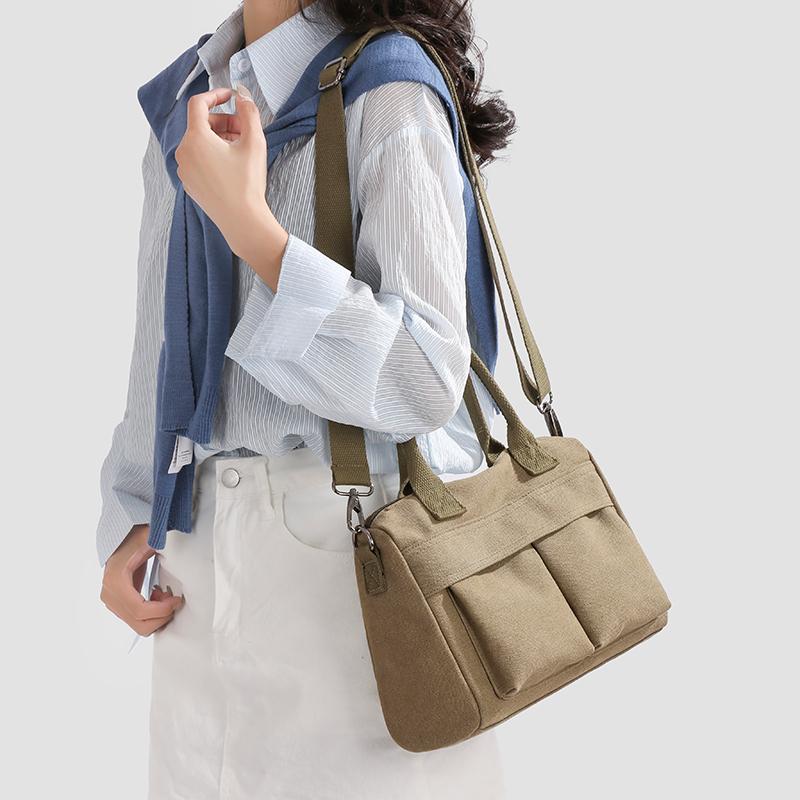 Women's Bag Lightweight Shoulder Bag Canvas Bag Large Capacity Crossbody Handbag