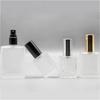 10/15/30ml Flat Square Frosted Glass Perfume Spray, Premium Refillable Travel Atomizer, Viral Essential