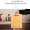 Bamboo Cutting Board: Square Kitchen Thawing Board, Travel & Camping Portable Option