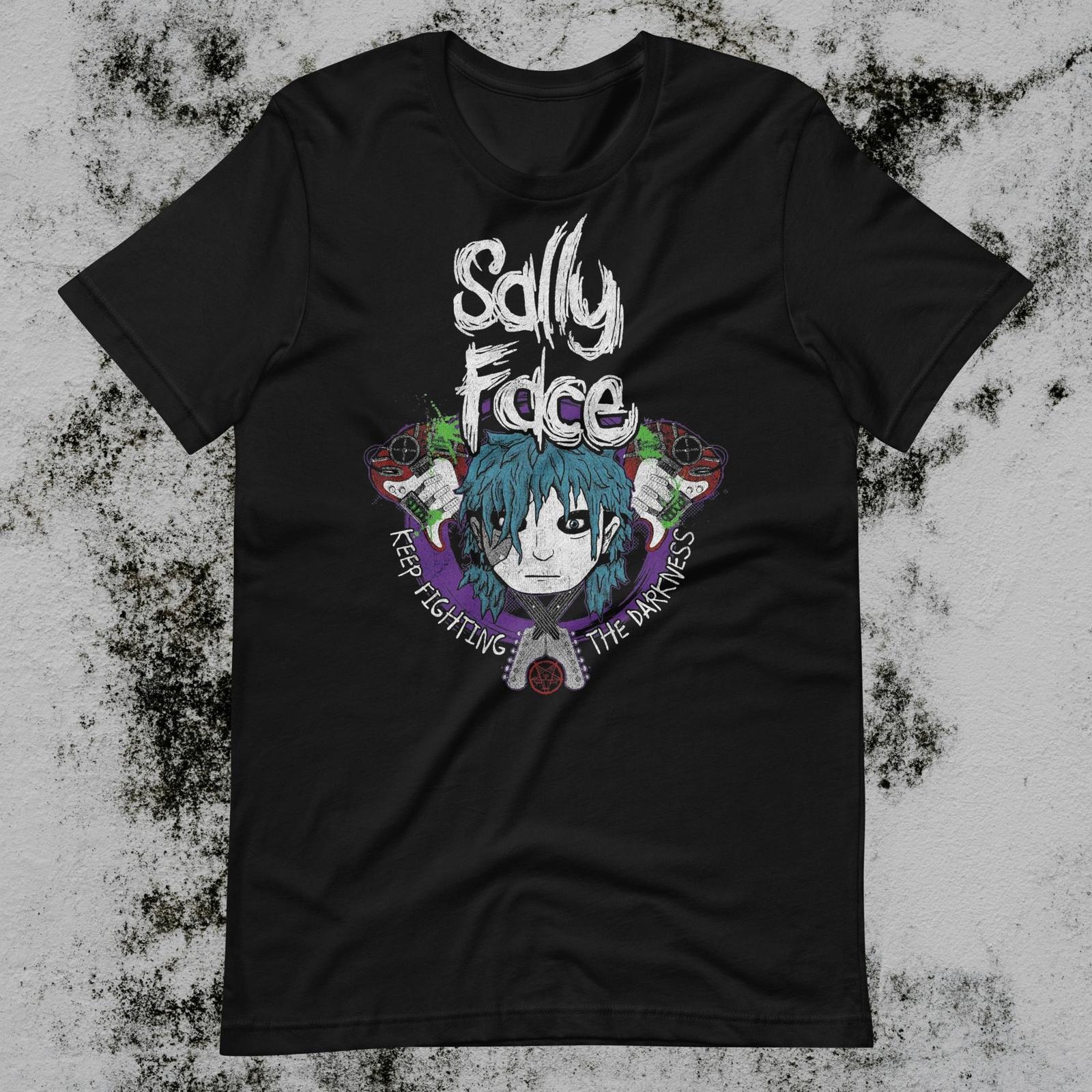 

Sally Face Платформер-головоломка Графические футболки Женская Мужская Винтажная Хоррор-игра Футболка Дышащая Высококачественный Хлопок Короткий рукав S