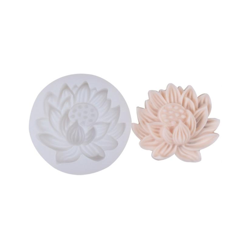 3D Lotus-Flower Shaped Silicone Soap Mold Lotus-Candle Mold Seedpod-of-Lotus Scented Candle Resin Epoxy Mold DIY Art