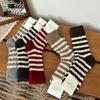 Wool Socks Women's Autumn and Winter Striped Socks Ins Trendy Vintage Pile Stockings
