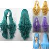 80cm Long Wavy Wig In Vibrant Colors High Temperature Fiber Ideal For Cosplay Events