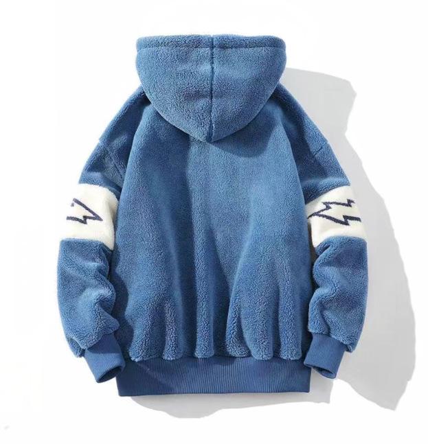 Men's Winter Thick Lambswool Coat - Korean Street Style, Loose Fit, Couples' Trend, Warm Cotton Jacket