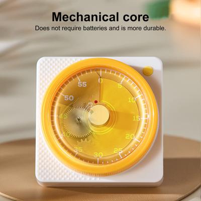 Mechanical Visual Timer for Kids Learning Magnetic Classroom Timer Silent Study Kitchen Tools No Battery Needed Time Management Tool