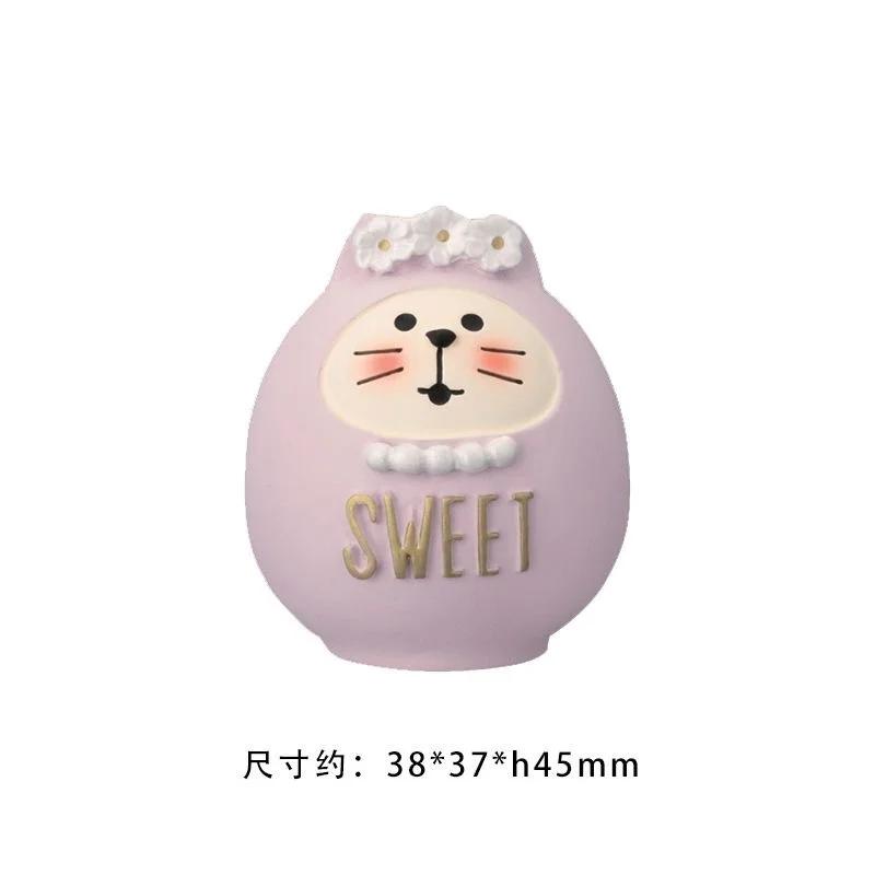 

Zakka Flower Garden SeriesJapanese Desktop Decoration Cat Tea Cup Rabbit Teapot Scene Shooting Props Home Ornament Collection S-L