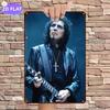 Tin Sign  Musician Rock Singer Guitarist Vintage Metal Poster Wall Decor for Man Cave Bar Garage Home Art Retro Style Rustproo