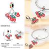 New In Christmas Series Charm Beads Fits Pandach Original Bracelet For Women Copper Pendant Bead Jewelry Festival Gift