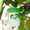 Outdoor Solar Wasp Trap, Hanging Waterproof Hornet Trap Bucket, Reusable Yellow Jacket Trap with LED Light, Wasp Catcher for Garden Patio Backyard