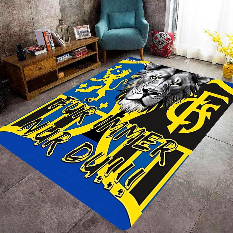 Portugal: Lion Emblem Green Shield carpet Suitable for all seasons floor mats Office chair cushion Fashion Bathroom mat