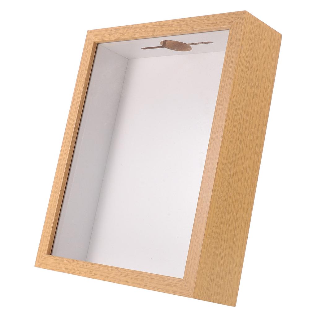 Cornice a Scatola Ombra con Conchiglie 10,6x8,6 Profonda 2,56 Colore Legno Naturale Rustico Scatola Espositore per Specimen per Collezione di Conchiglie Fiori Secchi
