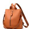 Schoolbag1011 New Fashion Soft Leather Ladies Leisure Travel Backpack Lightweight Large Capacity Student School Bag Backpack