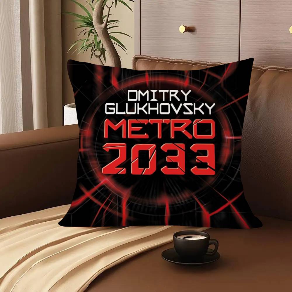 1Pc M-Metro 2033 Anime Pillow Case Fashion Square Pillowcase Bedroom Sofa Room Ins Decoration Leisure