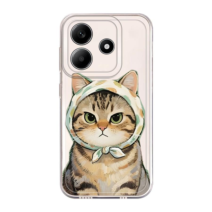 Soft Phone Cover Case for Xiaomi Redmi Note 14 Pro Plus 11 Note 13 12S A4 13C 12 14C 10S 11S 9 10 Cartoon Cat