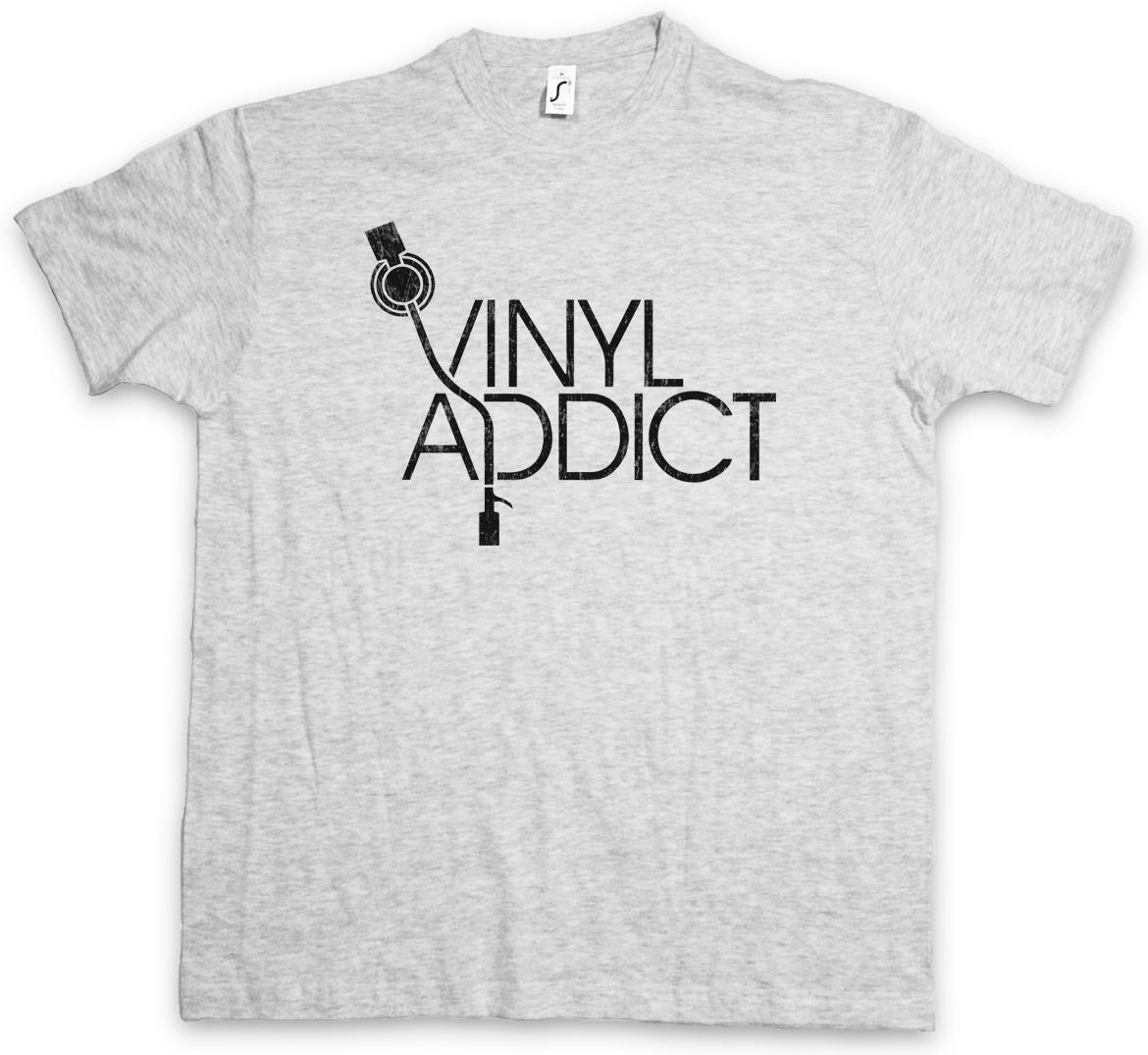 VINYL ADDICT T-SHIRT Club Disco Retro Music turntable DJ MC Disc Mint XXL