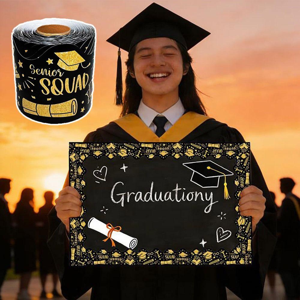 10/21m Wall Decoration Stickers Graduation Season DIY Photo Frame Self-Adhesive Blackboard Border Stickers