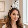 Cartoon Horse Headband Mascot New Year Headpiece Cute Plush Hair Hoop  Photo Prop
