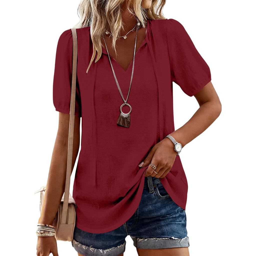 Top casual colorato alla moda da donna