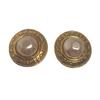 Large Vintage Earring Gold Plated Gold Women Used