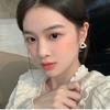 Light Luxury French Triangle Women's New Simple Cold Wind Temperament Advanced Sense Earrings Ins Style High Value