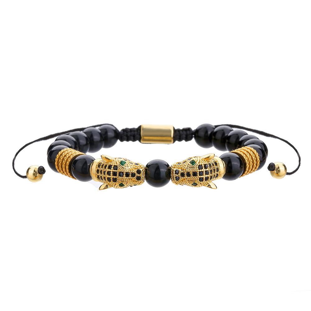 Geometrisches verstellbares Armband mit Zirkonsteinen für Männer und Frauen Geschenk