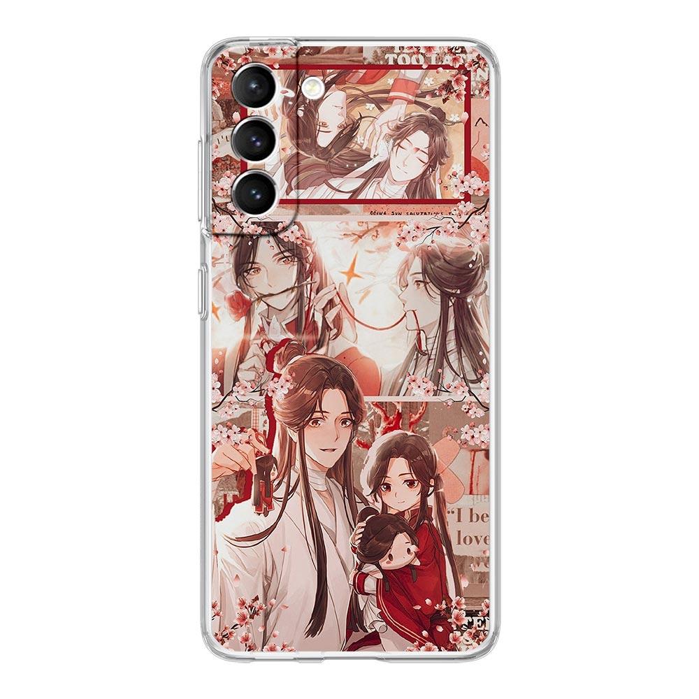 TGCF Heaven Official's Blessing-Telefonhülle für Samsung Galaxy S22 5G S20 Ultra S21 FE 5G S10E S9 S8 S10 Plus Note 20, transparente Abdeckung