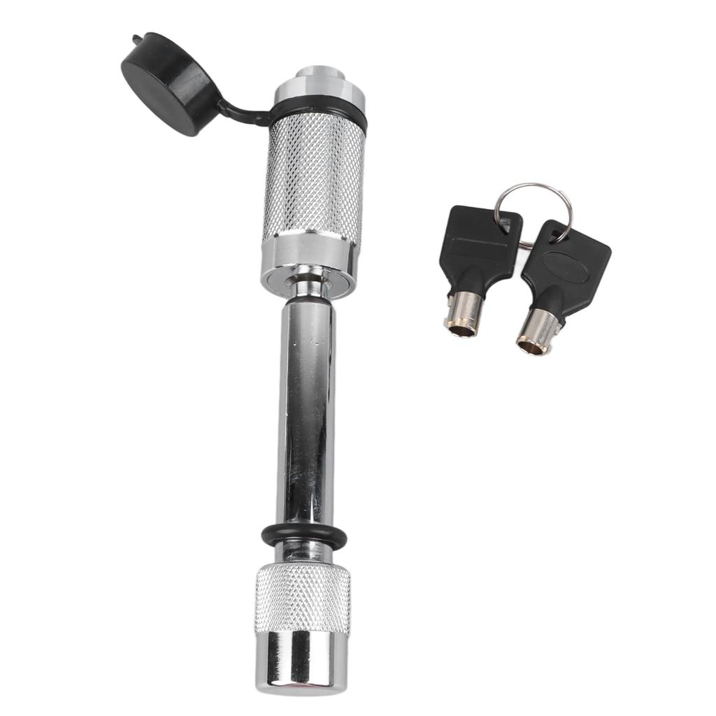 Tow Hitch Receiver Lock White Car Trailer Off Road Vehicle Truck Hitch Pin Key Lock