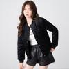 Baseball Jersey, Cotton Jacket, Women's, 2025 Autumn and Winter New Style, Simple, Fashionable, Versatile Gold Velvet, Loose Cotton Jacket Jacket