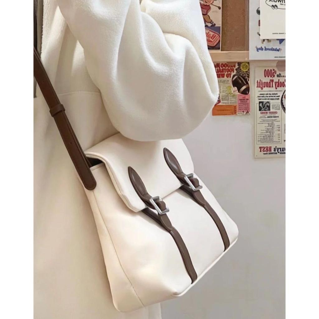 Vintage Women's Shoulder Bag Large Capacity Ladies Tote Purse Handbags Pu Leather Female Messenger Bags College Girls Book bags