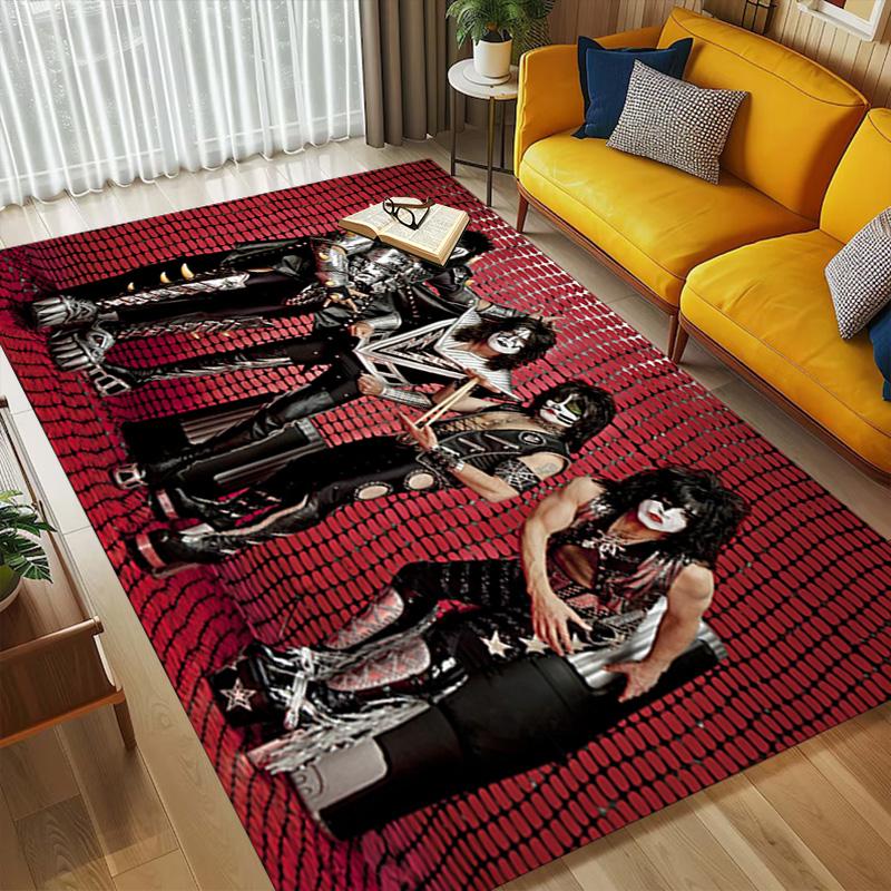 Kiss Band Living Room Nonslip Area Rug Soft Carpet For Bedroom Game Playroom Sofa Office Home Decor Doormat Christmas Gift C9301425