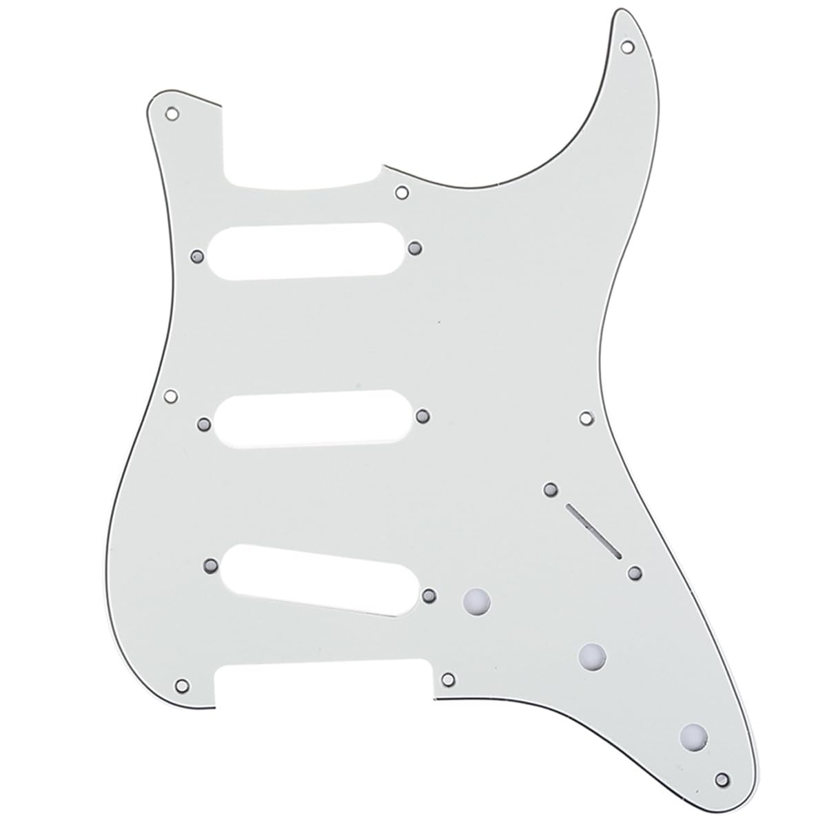 

Musiclily Pro 8-Hole ST50 s (57) SSS Stratocaster Pickguard for American ST Strat Electric Guitars, 3-Piece Parchment