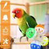 Bird Stand Perch Toy with Rotating Balls Creative Rotating Bell Balls with Perch Puzzle Bird Perch Spinner Toy Anti-Slip Bird