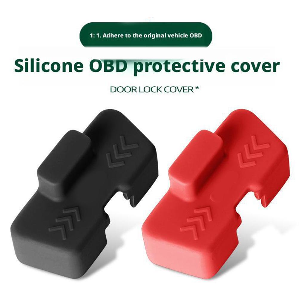 1Pcs OBD Cover Lock Waterproof Vehicles Lid Protector Clogging Caps Silicone Car Protective Accessories Waterproof Y8X7