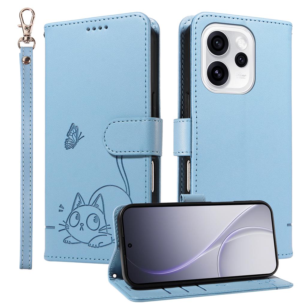 Magnetic Card Solt Wallet Leather Embossed Little Cat Phone Case For Google Pixel 10 Pro XL 9A 9 8 8A 7A 7 Flip Bag Pocket Cover