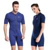 Muta 2mm 3mm Donna Uomo Snorkeling Nuoto Immersione Protezione UV Manica Corta Full Body Rash Guard
