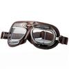 Halcyon MK49 Goggles for Cafe and Jet UV Genuine Leather and Authentic Motorcycle, Classic, Vintage, Retro, Racer, Helmets. Protection, Lenses,