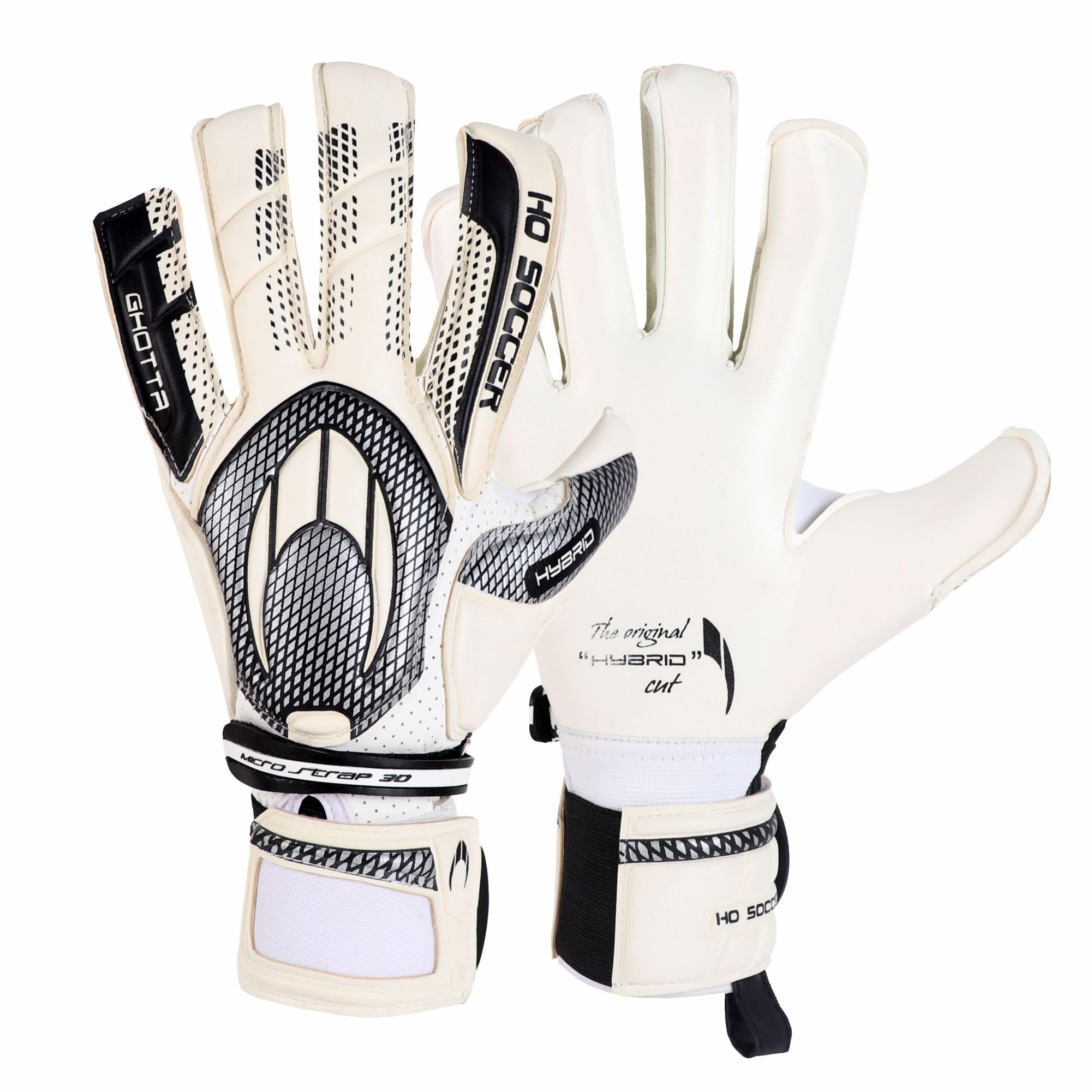 HO SOCCER Gotta Evo2 Roll Negative Goalkeeper Black Legend 9 Gloves, (52.0362)