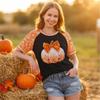Women's Casual Halloween Printed Pullover T-Shirt Top