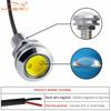 4pcs Auto DRL12V Led Eagle Eye Silver Shell Bulb DayTime Running Turn Signal Lights 18mm Backup Reversing Parking Lamp Fog Light