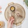 Round Storage Tray Home Living Room Coffee Table Tea Cup Storage Plate Acrylic Tray Aromatherapy Organizer Tray Home Decor