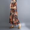DIMANAF New 2026 Women Plus Size Summer Beach Sundress Loose Casual Maxi Lady Long Dress Floral Print Dress