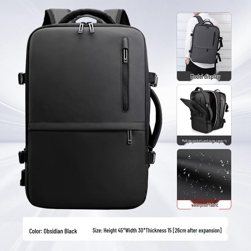 Stilvoller Unisex Business- & Reiserucksack - Wasserdicht, Großes Fassungsvermögen, Ideal für Laptops & Schule