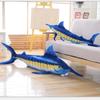 100cm/140cm Big Size Simulation Fish Toys Stuffed Soft Plush Blue Marlin Makaira Mazara Pillow Toys for Birthday Toys