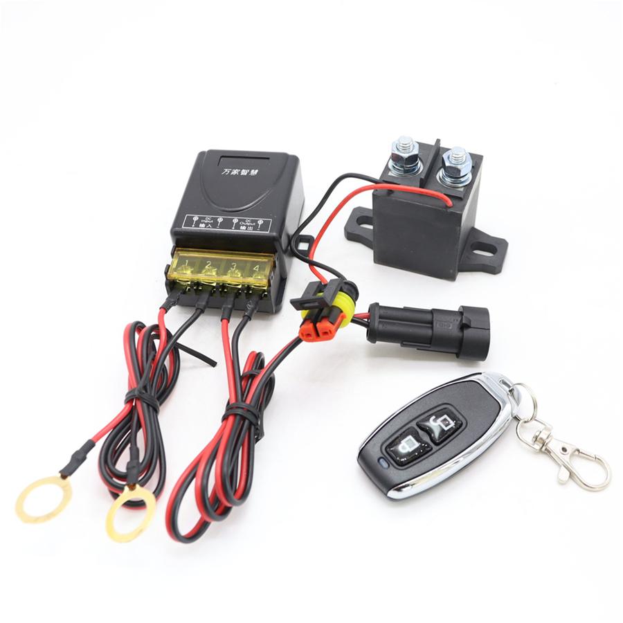 Universal Wireless 12V Car Battery Disconnect Relay Master Kill Switch Remote 1x