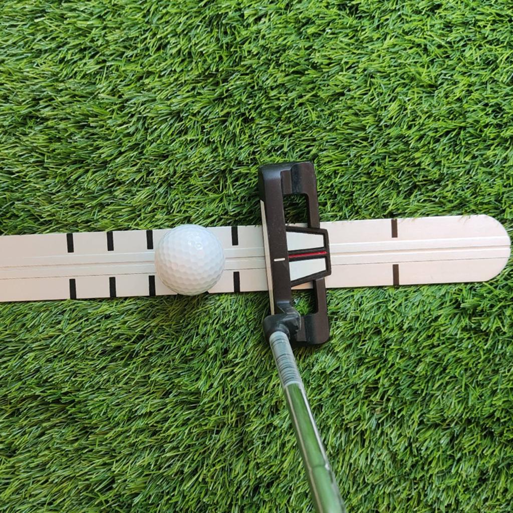 Sporting Putting Ruler Long-Lasting Aluminum Stroke Trajectory Guide Swing Trajectory Guide Easy To Use Sports Equipment
