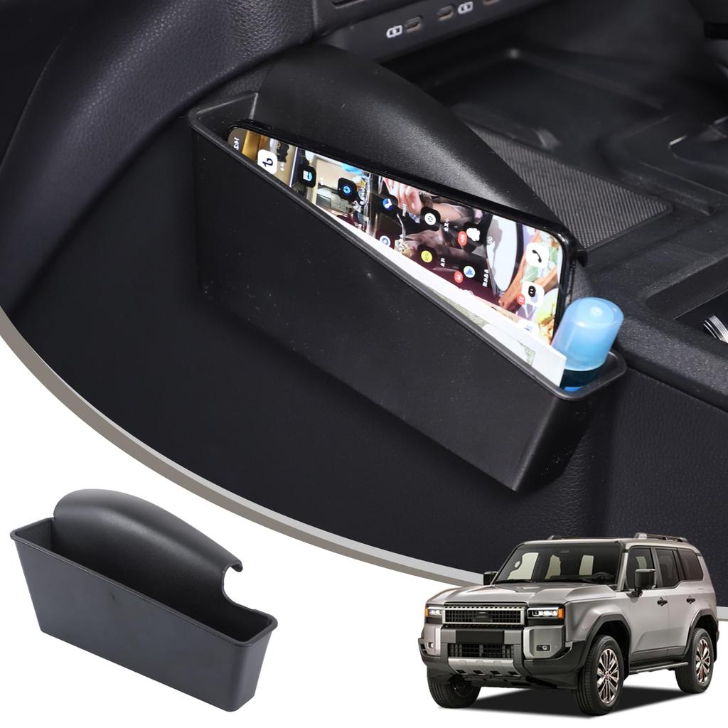 METYOUCAR Console Tray for Toyota Land Cruiser Console Storage ABS Easy Convenient Storage Customizable Interior Car Supplies 250, Box, Box, Left-Hand