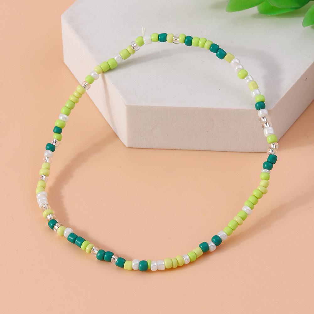 Bohemian Handmade Colorful Beads Anklet Summer Beach Beaded Ankle Bracelet Women Girls Holiday Jewelry Gifts