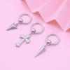 Unisex Minimalist Stainless Steel Cone Pendant Earrings
