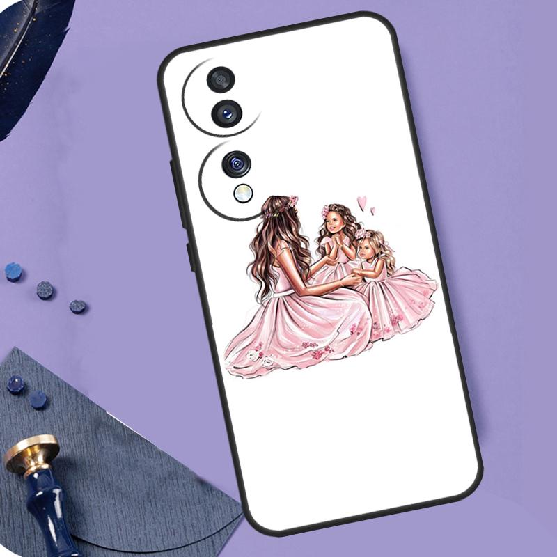 Mom and Daughter Phone Case For Honor 90 Lite 70 50 Magic 5 6 Pro X6 X7 X8 X9 X6a X7a X8a X9a X9b X8b Cover
