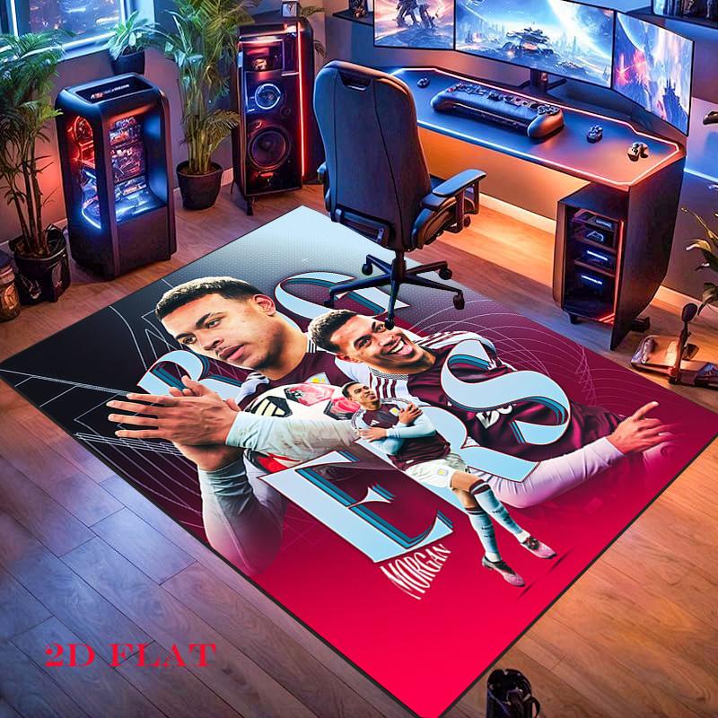 Aston Villa Carpet Rug for Living Room Bedroom Home Sofa Decoration,Kids Play Nonslip Floor Mat